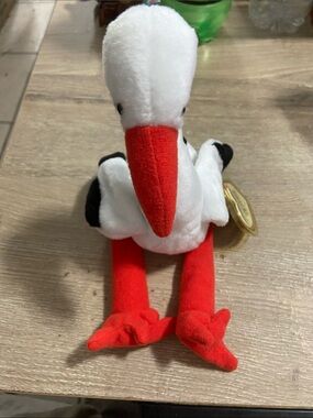 TY Beanie Babies Stork "Stilts" Vintage 1998